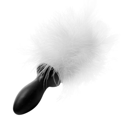 White Bunny Tail Anal Plug-AE108
