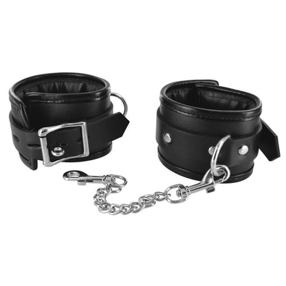 Locking Padded Wrist Cuffs with Chain-AE423