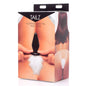 White Fluffer Bunny Tail Glass Anal Plug-AE271