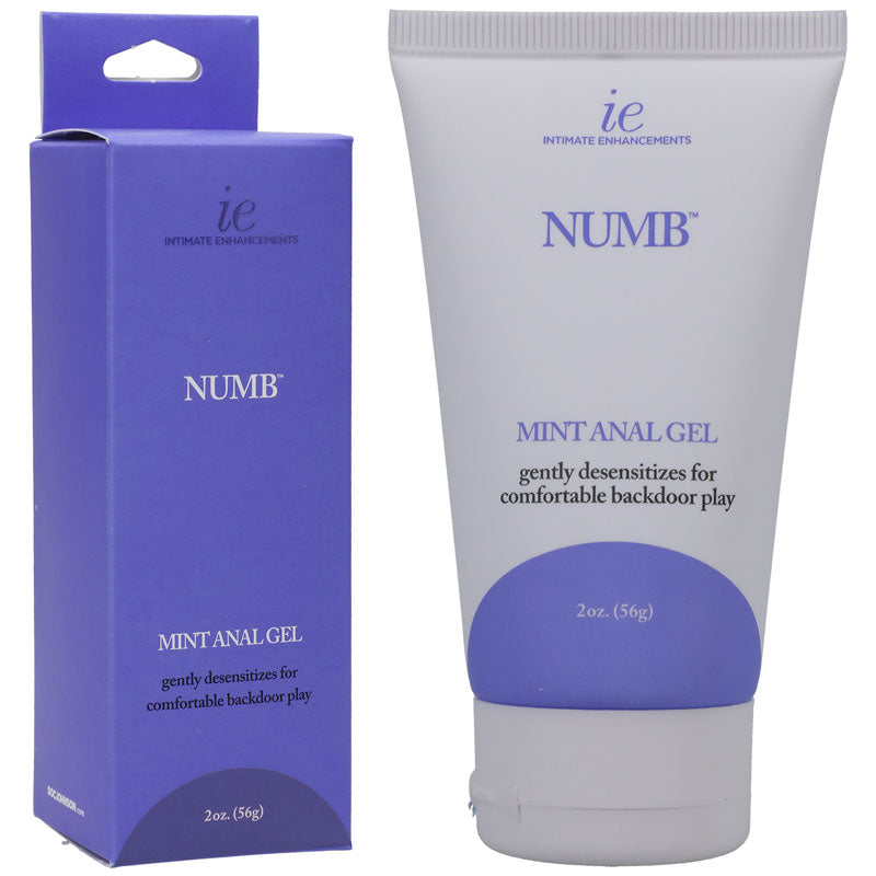Numb Anal Gel - Mint - Mint Flavoured Numbing Anal Gel - 59 ml Tube-1312-24-BX