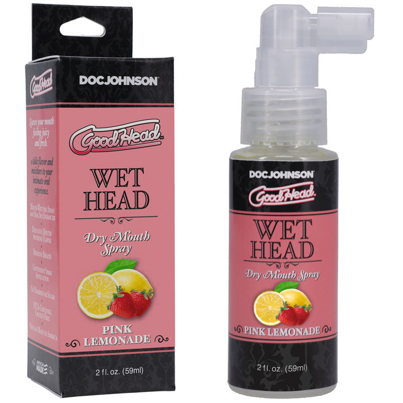 GoodHead Wet Head Dry Mouth Spray - Pink Lemonade Flavoured - 59 ml Bottle-1361-20-BX