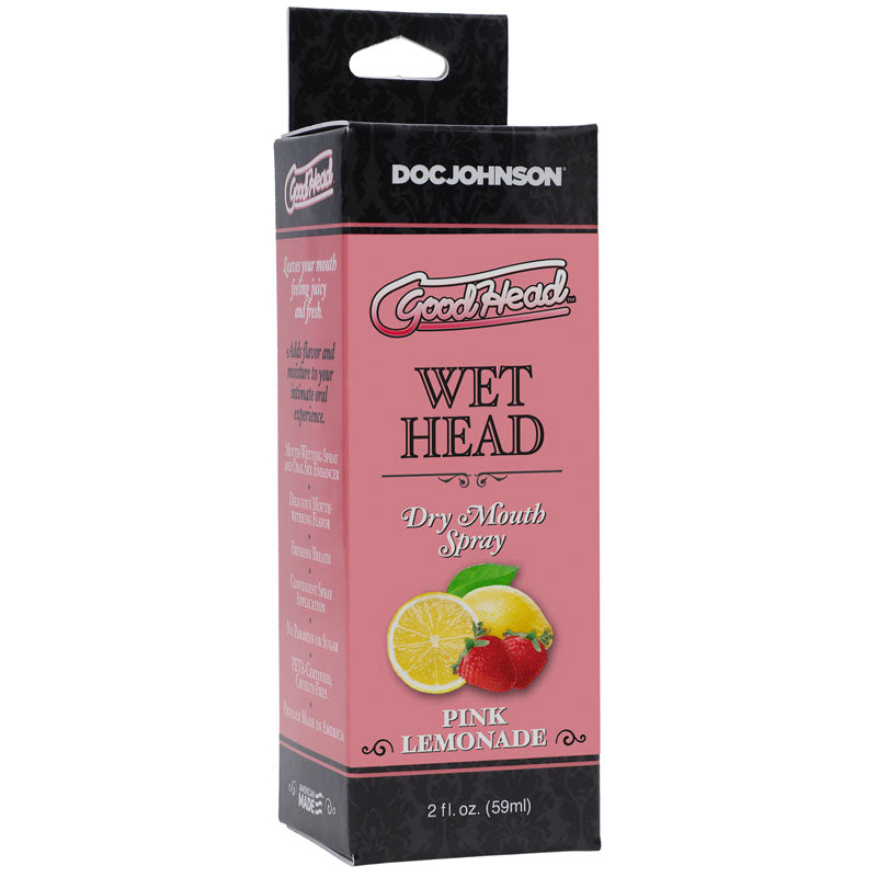 GoodHead Wet Head Dry Mouth Spray - Pink Lemonade Flavoured - 59 ml Bottle-1361-20-BX