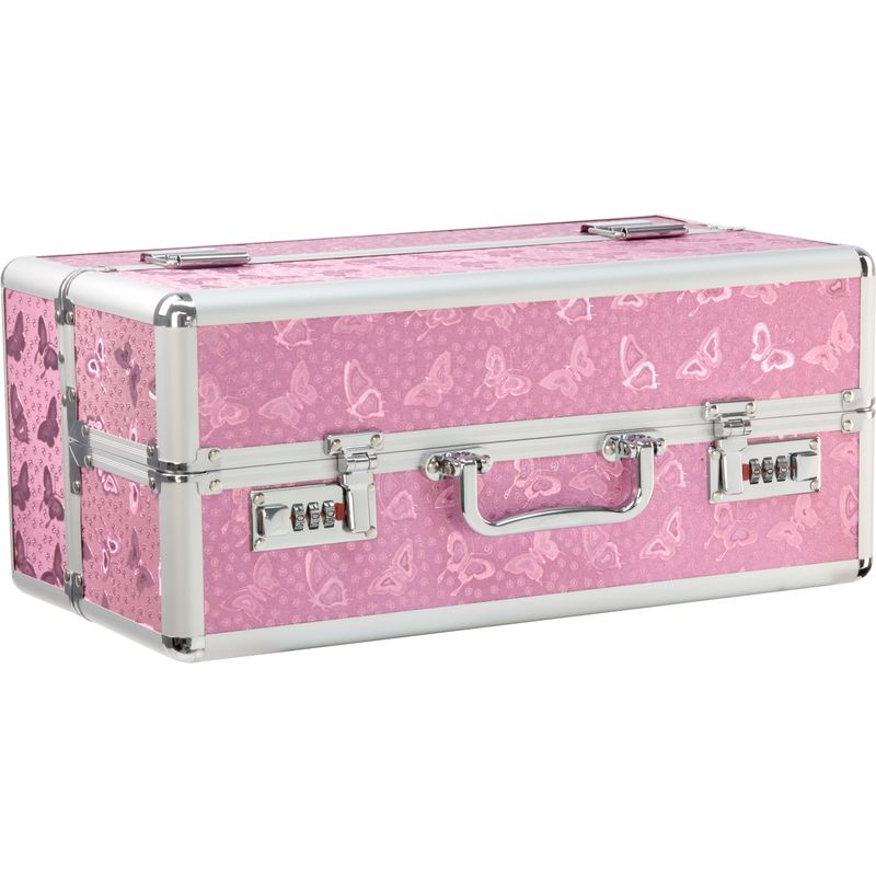 Lockable Large Vibrator Case Pink-098-16
