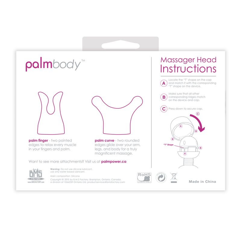 PalmBody Massager Heads (For use with PalmPower)-30529