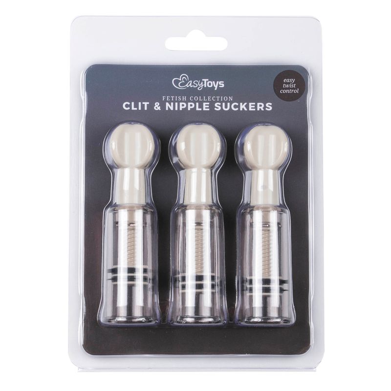 Nipple and Clit Suckers 3 Pc-ET043CLR