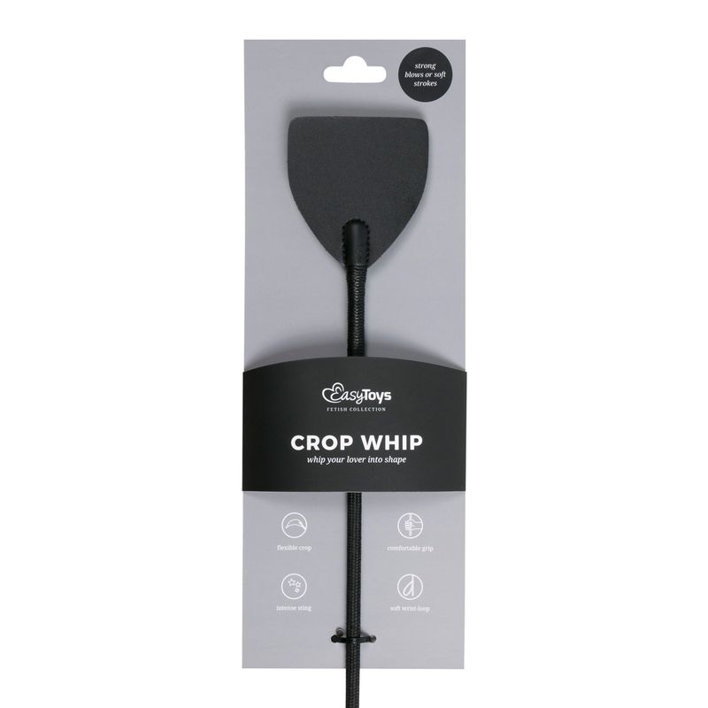 Wide Crop Whip Black-ET236BLK