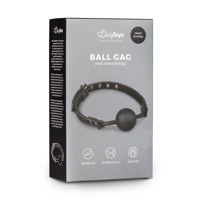 Ball Gag With Silicone Ball-ET274BLK