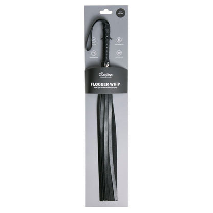 Flogger Whip Leather-ET290BLK
