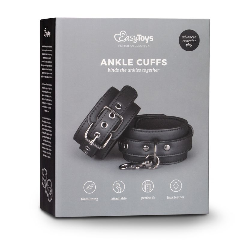 Ankle Cuffs Black-ET371BLK