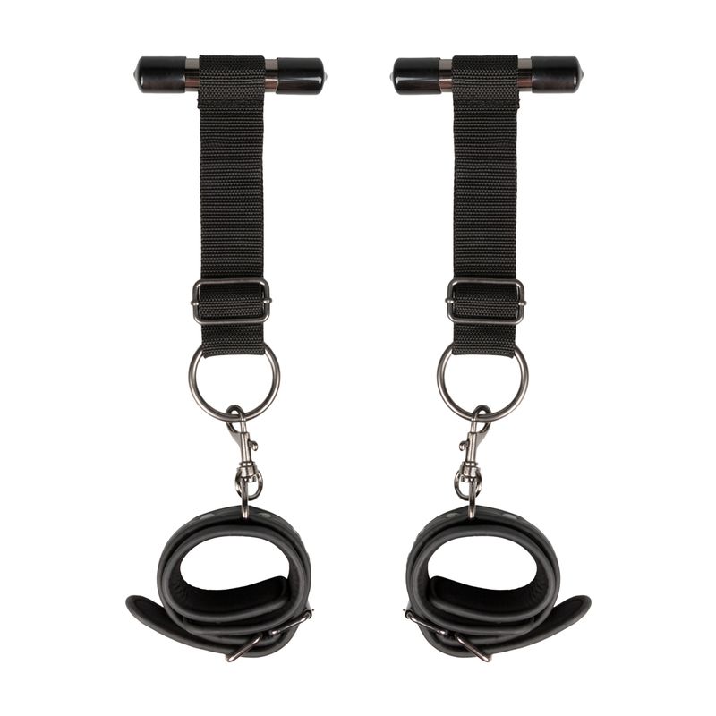 Over the Door Wrist Cuffs-ET379BLK