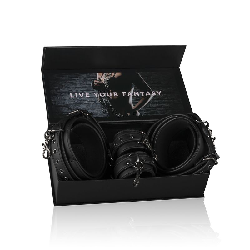 Thigh and Wrist Cuff Set-ET384BLK