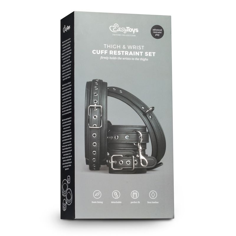 Thigh and Wrist Cuff Set-ET384BLK