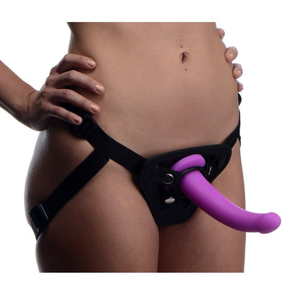 Navigator Silicone G-Spot Dildo with Harness-AF216