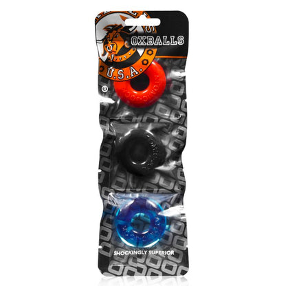 Ringer Cockring 3 Pc Multicolor-OX-1324-MLT
