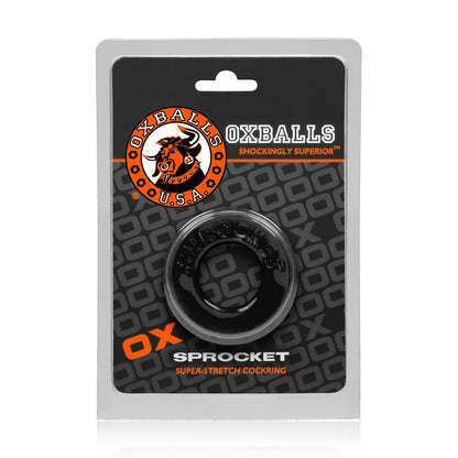 Sprocket Cockring Black-AJ-1043-BLK