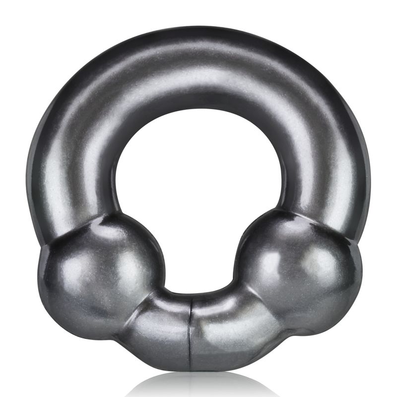 Ultraballs 2 Pk Cockring Black And Clear-OX-3010-BLK/CLR