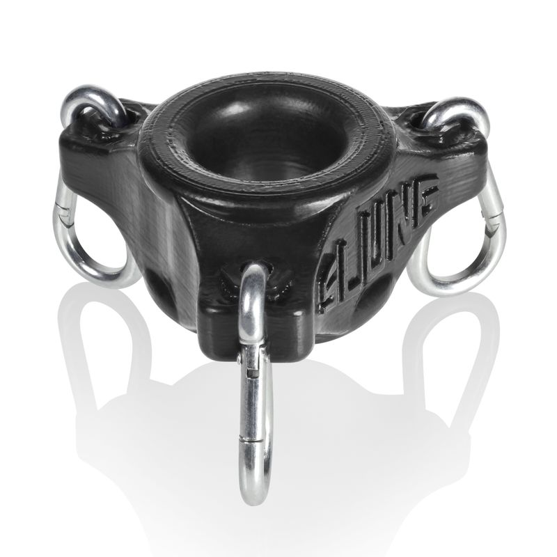 Slung Ballstretcher With 3 Carabiners Black-OX-1900-BLK