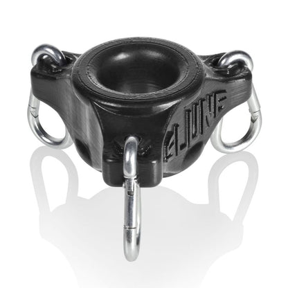 Slung Ballstretcher With 3 Carabiners Black-OX-1900-BLK