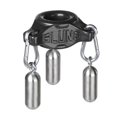 Slung Ballstretcher With 3 Carabiners Black-OX-1900-BLK