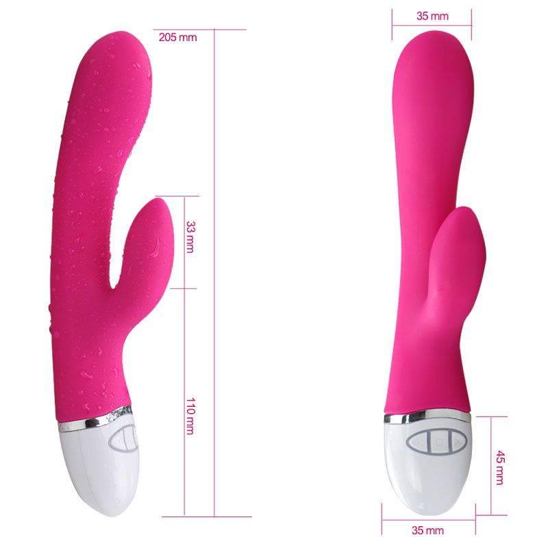 Dreamer 7 Mode Silicone Rechargeable Rabbit Vibrator Pink-LV2710P
