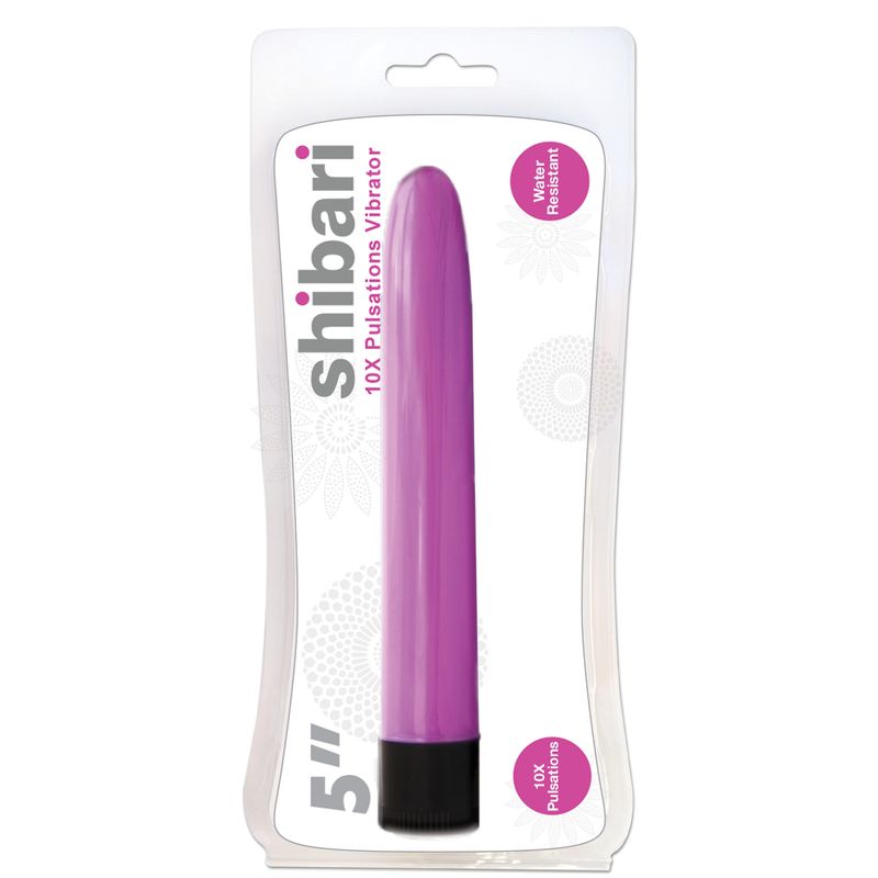 Shibari 10X Pulsations Vibrator 5in Pink-VIB5-PNK