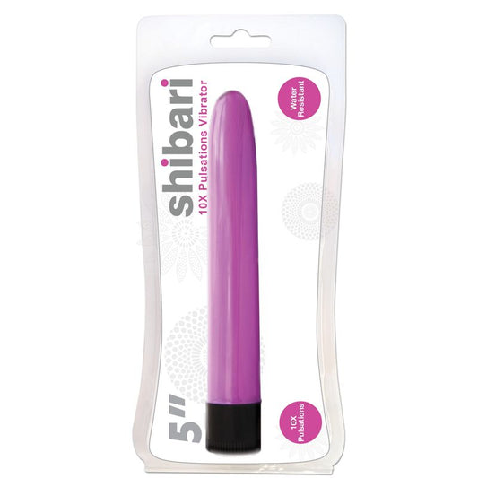 Shibari 10X Pulsations Vibrator 5in Pink-VIB5-PNK