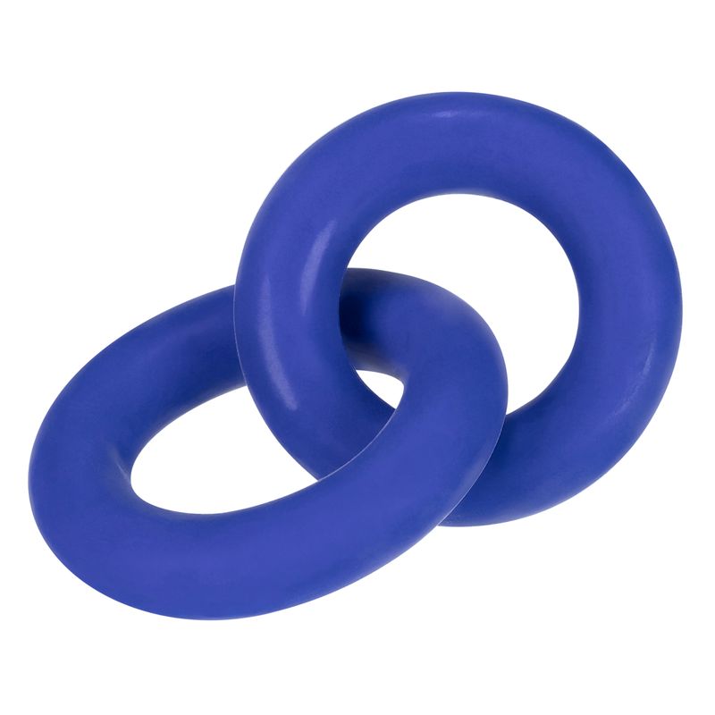 DUO Linked Cock/Ball Rings by Hunkyjunk Cobalt-HUJ-104-CBL