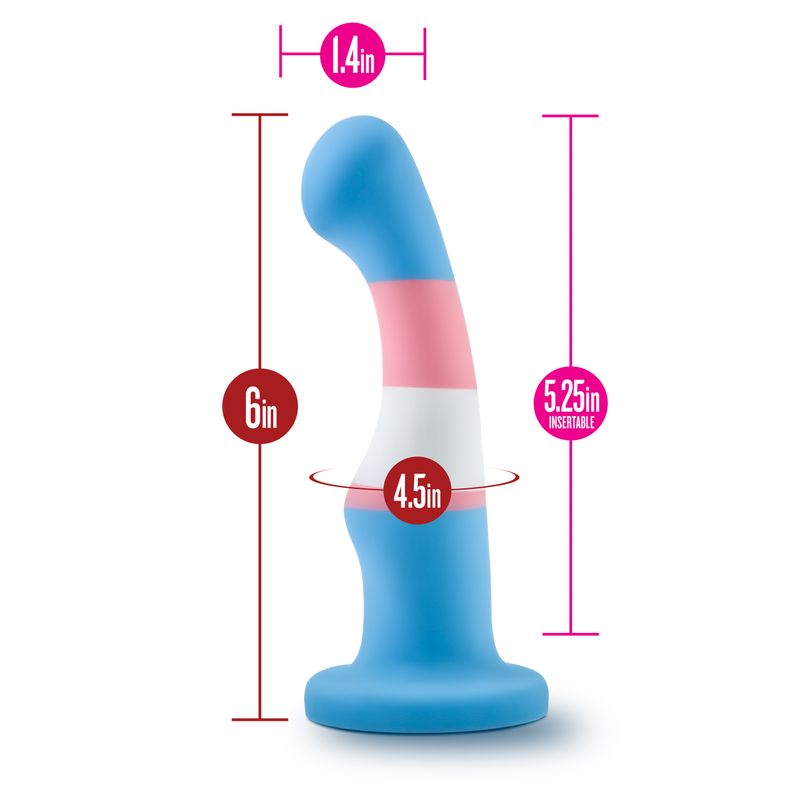 Avant Pride P2 True Blue Silicone Dildo-BL-88372