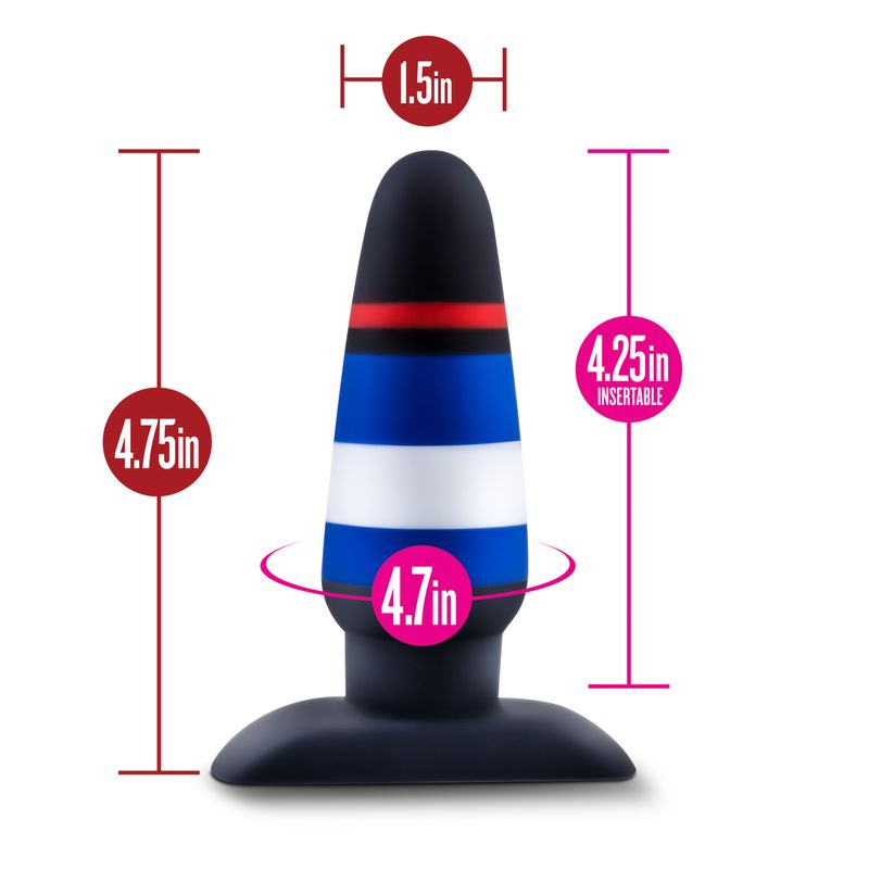 Avant Pride P4 Power Play Silicone Butt Plug-BL-88374