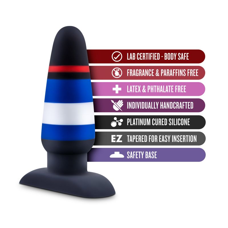 Avant Pride P4 Power Play Silicone Butt Plug-BL-88374