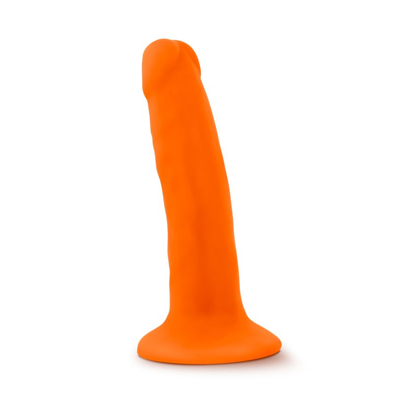Neo Dual Density Cock 6in Neon Orange-BL-59519