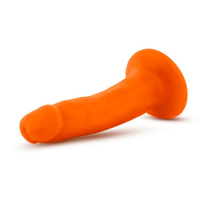 Neo Dual Density Cock 6in Neon Orange-BL-59519