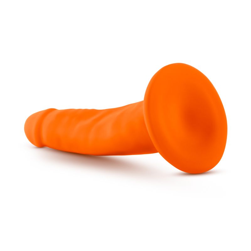 Neo Dual Density Cock 6in Neon Orange-BL-59519