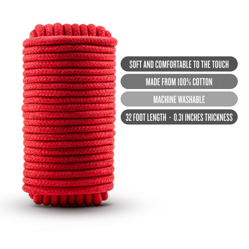 Temptasia Bondage Rope 10m Red-BL-41698