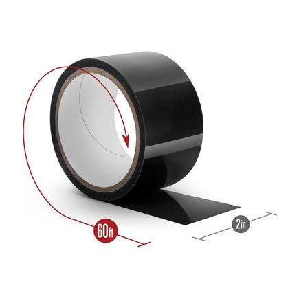 Temptasia Bondage Tape 18m Black-BL-40695