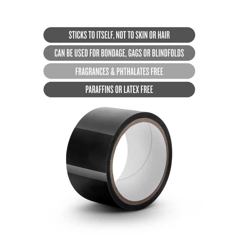 Temptasia Bondage Tape 18m Black-BL-40695