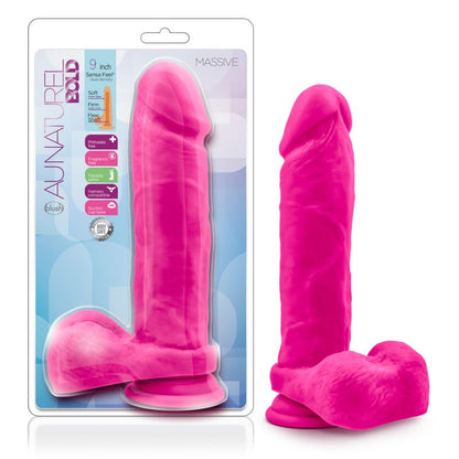 Au Naturel Bold Massive 9in Dildo Pink-BL-46470