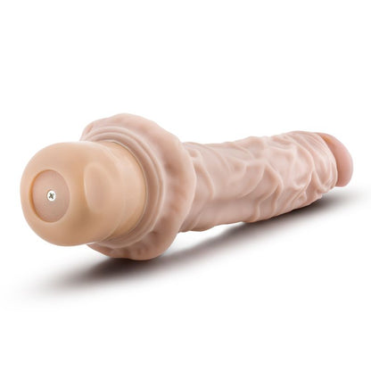 Dr Skin Cock Vibe 8 9.75in Vibrating Cock Beige-BL-11333