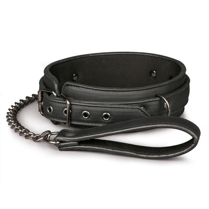 Fetish collar With Leash-ET370BLK