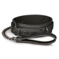 Fetish collar With Leash-ET370BLK