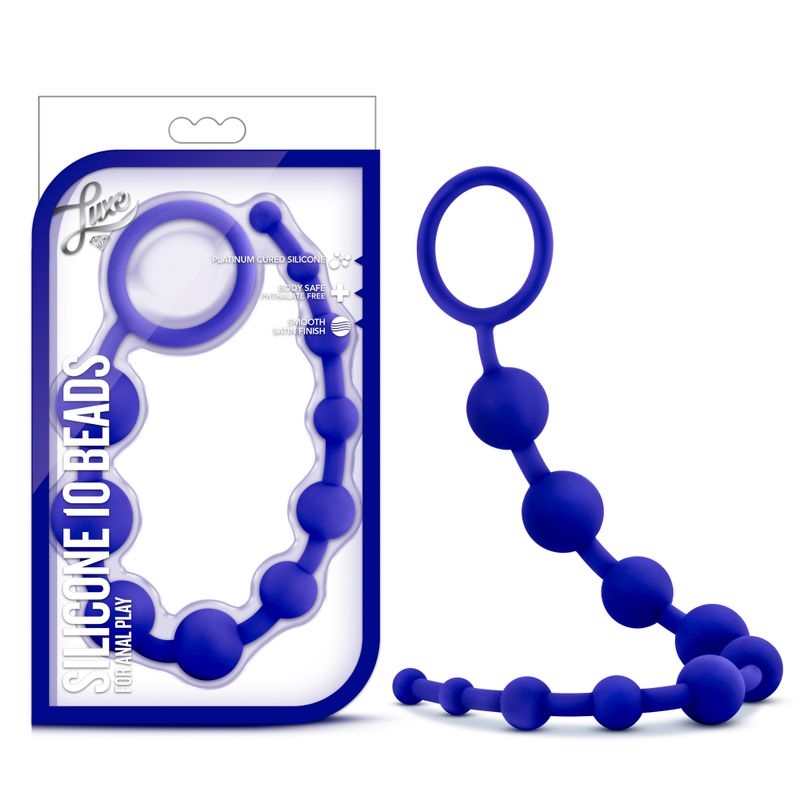 Luxe Silicone 10 Beads Indigo-BL-11002