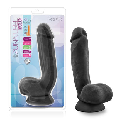 Au Naturel Bold Pound 8.5in Dildo Black-BL-55305