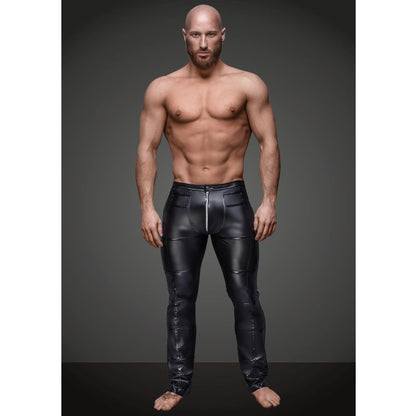 Sexy Pants With Hot Details-H021-BLK-S