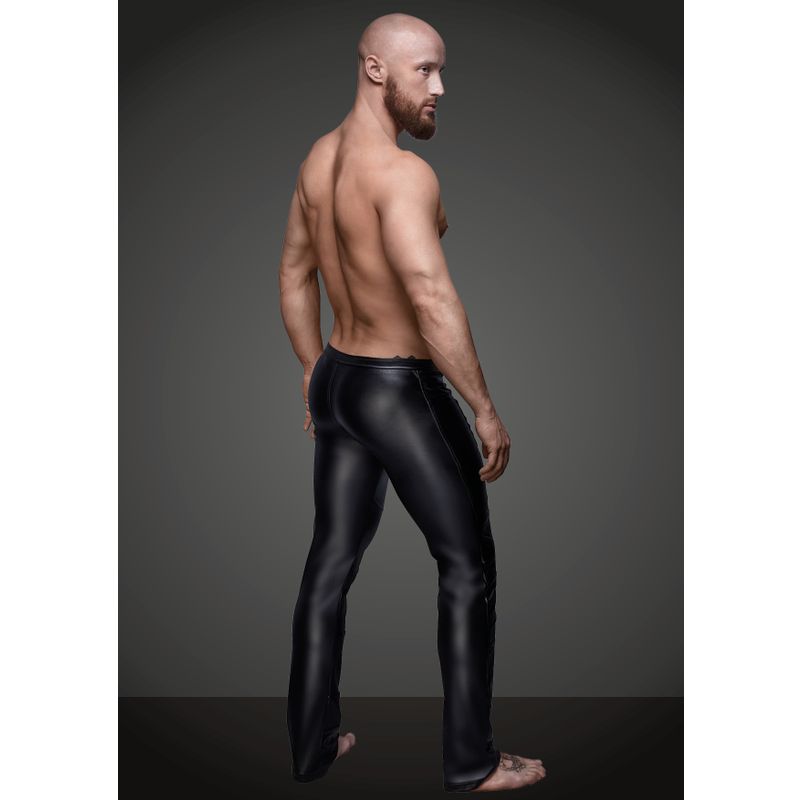 Sexy Pants With Hot Details-H021-BLK-S