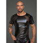 Power Wetlook Men T-shirt With 3D Net-H056-BLK-S