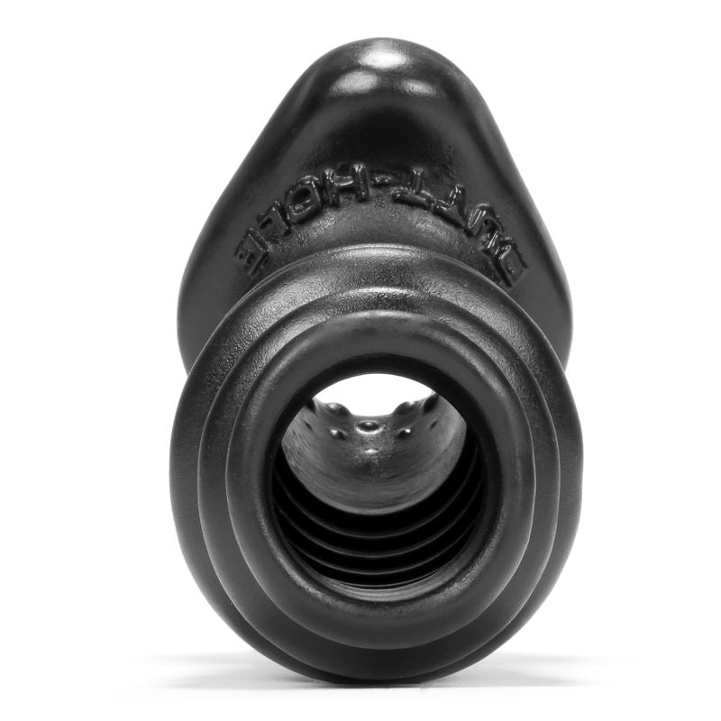 Butthole-2 Hollow Plug Medium Black-OX-1083-M-BLK