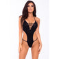 V Is For Vixen Bodysuit-20034-BLK-M/L