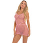 Roll Up Net Mini Dress-27040-PNK-O/S