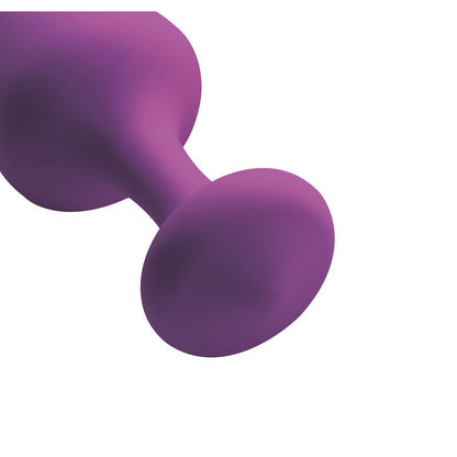 Purple Pleasures 3 Pc Silicone Anal Plugs-AF248