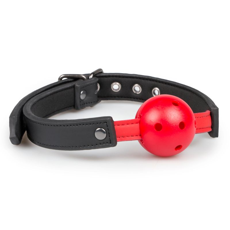 Ball Gag With PVC Ball Red-ET276RED